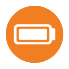 Sealed long-life batteries icon
