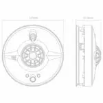 HW1-R technical drawing: 127mm wide, 51.5mm tall, front and side views shown.
