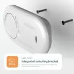 White wall-mounted FA3820-EUX10 with two screws and integrated mounting bracket.
