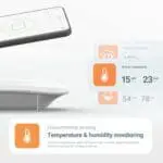 FA3328-EUT displays temperature and humidity with app synchronisation.