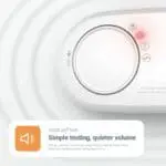 Close-up of FA3820-EUX10 CO alarm with red indicator and easy test message display.