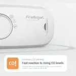 Close-up of the FA3313x4 carbon monoxide alarm, featuring fast CO detection.