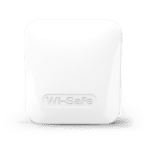 White square FP1000W2-R device with rounded edges and Wi-Safe embossed on the front.