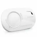 White FA3328-EUT CO alarm, round sensor, with a front test button.