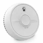 SB1-R white round smoke alarm with front test button.