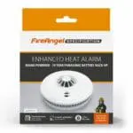 HM-SN-1 Enhanced Heat Alarm in retail packaging with key features highlighted.
