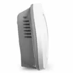 Side view of the white FA3328-EUT plastic electronic device against a plain background.
