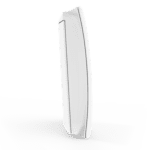 The FP1014W2-R, a white curved smart control switch, stands upright on a white background.