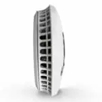 Side view of FS2126-T, a round white device with vents and a smooth casing.