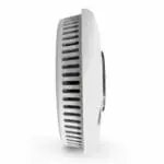 Side view of the SCB10-R alarm featuring vented openings and a black centre.