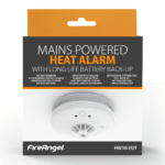 Box for HW10-EUT mains heat alarm with long-life battery backup.