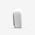 Side view of a white FA6812-EUX10 wall-mounted smart thermostat on a plain background.