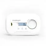 White FA6812-EUX10 carbon monoxide alarm with digital display showing 0 ppm.