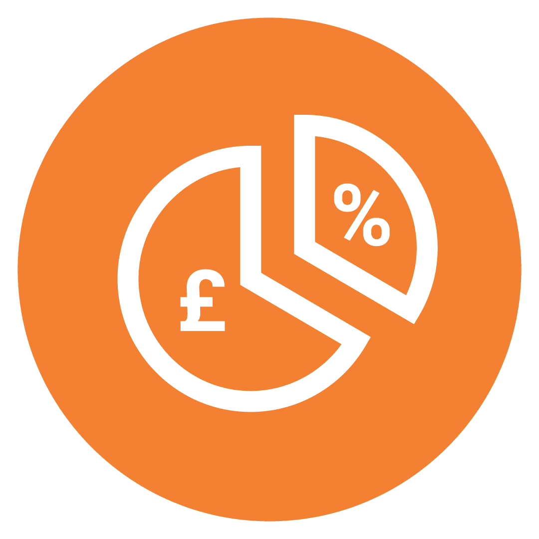 Greater margins icon