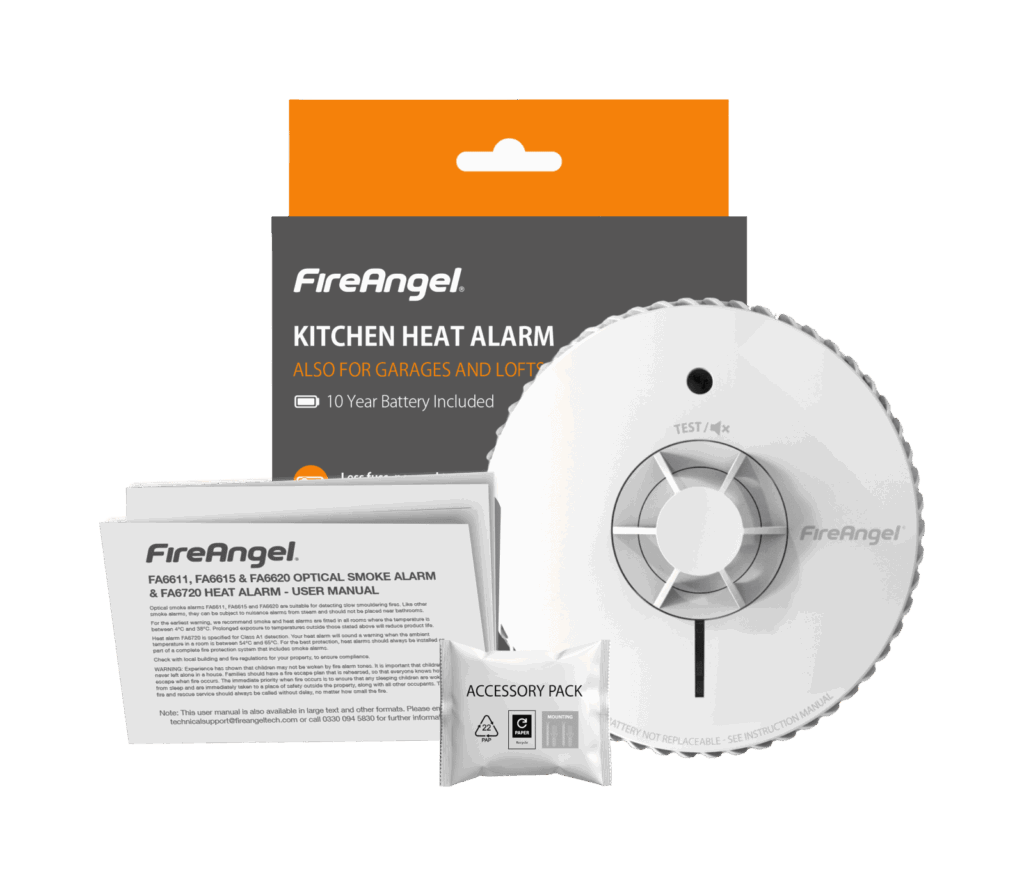 FA6720-R shown with packaging, user manual, and accessory pack.