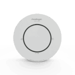 Spec+ Optimised Heat Alarm with central button, minimalist design, shown on white background.