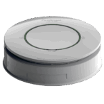 Spec+ Optimised Heat Alarm: white, circular with central button and indicator lights.