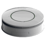 White, round Spec+ Multi-Sensor Heat & CO Alarm with central button and top indicator lights.