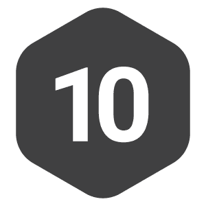 Ten years of protection  icon