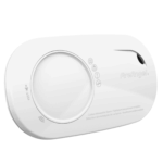 FA8827BW-R FireAngel CO alarm, white, with test button and indicator icons.