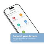 Easily connect your devices using the Angel Connect app in just a few taps.