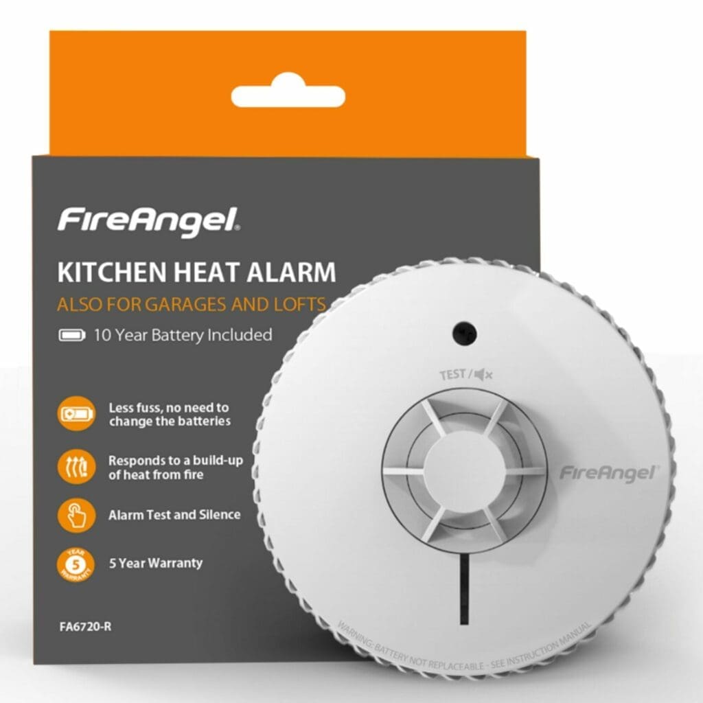 Détecteur De Chaleur FireAngel FA6720-R – Alarme Forte, Batterie 10 Ans